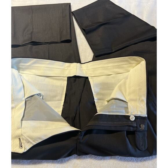 Burberry London 40R 33x29 Solid Dark Brown Designer Luxury 2 Piece Suit - Picture 12 of 16